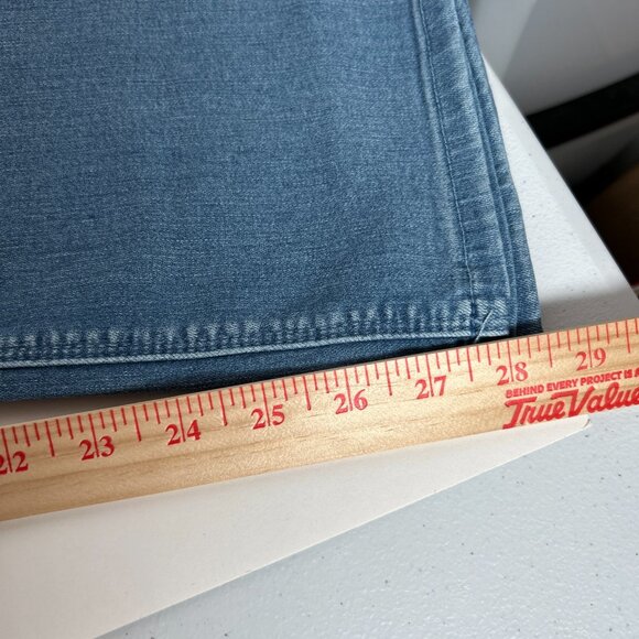 Hot In Hollywood Women's Size 3XP Blue Silky Pull On Bootcut Stretch Denim Jeans - Picture 11 of 13